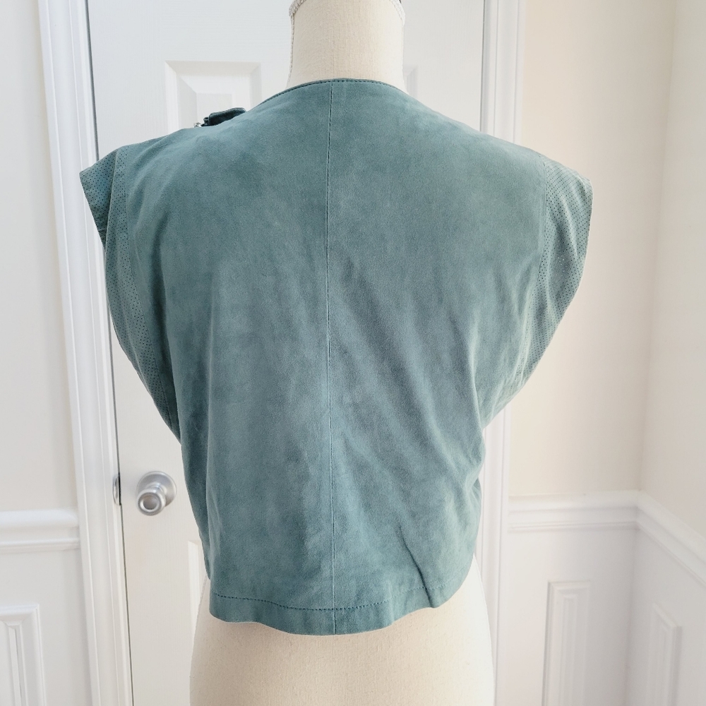 Iro‎ Suede Moto Asymmetrical Zip Front Vest - Picture 5 of 14